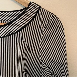 NwoT Black and White Striped Top - Talbots - Size S
